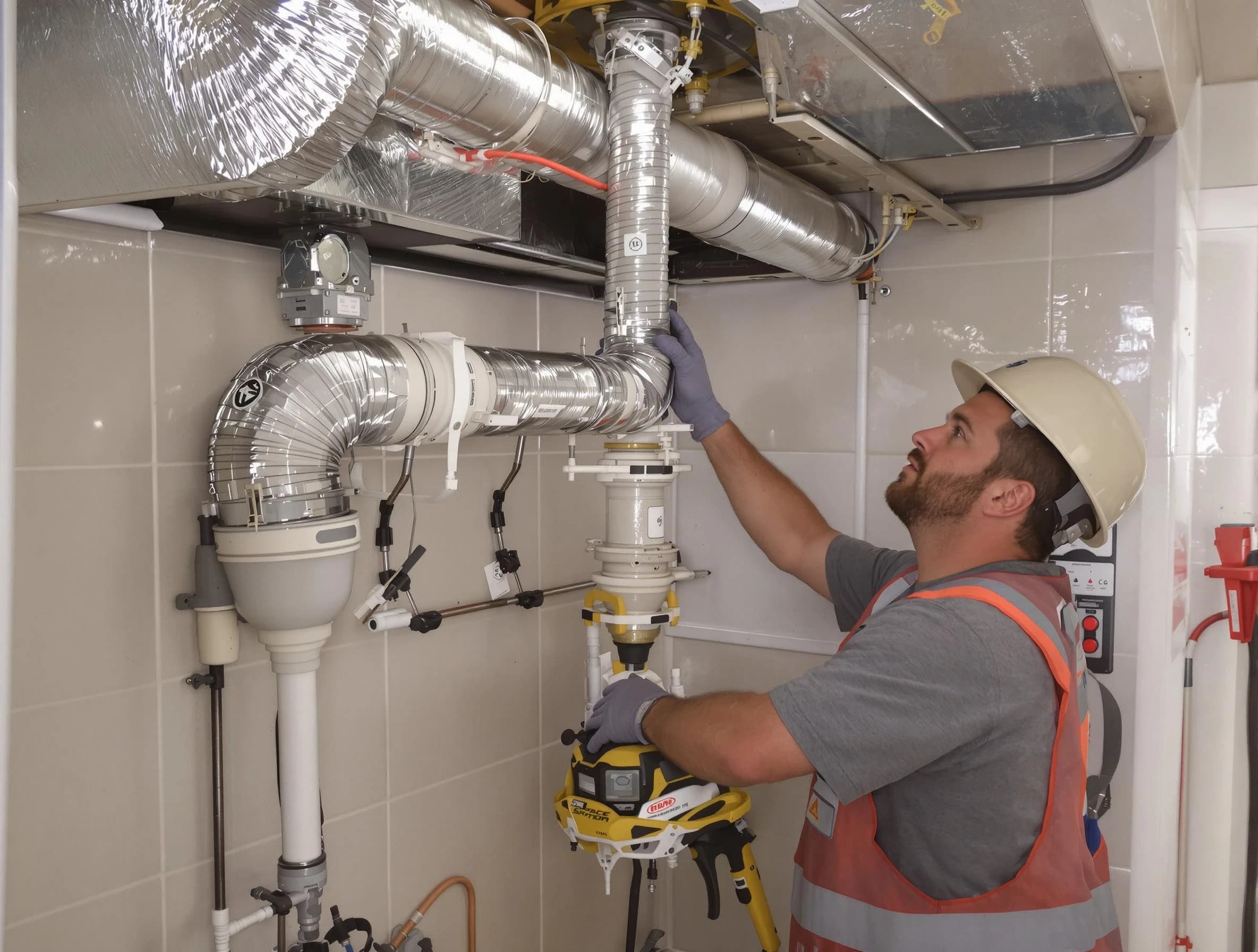 Ambridge Dryer Vent Cleaning expert performing professional dryer vent repair and installation in Ambridge