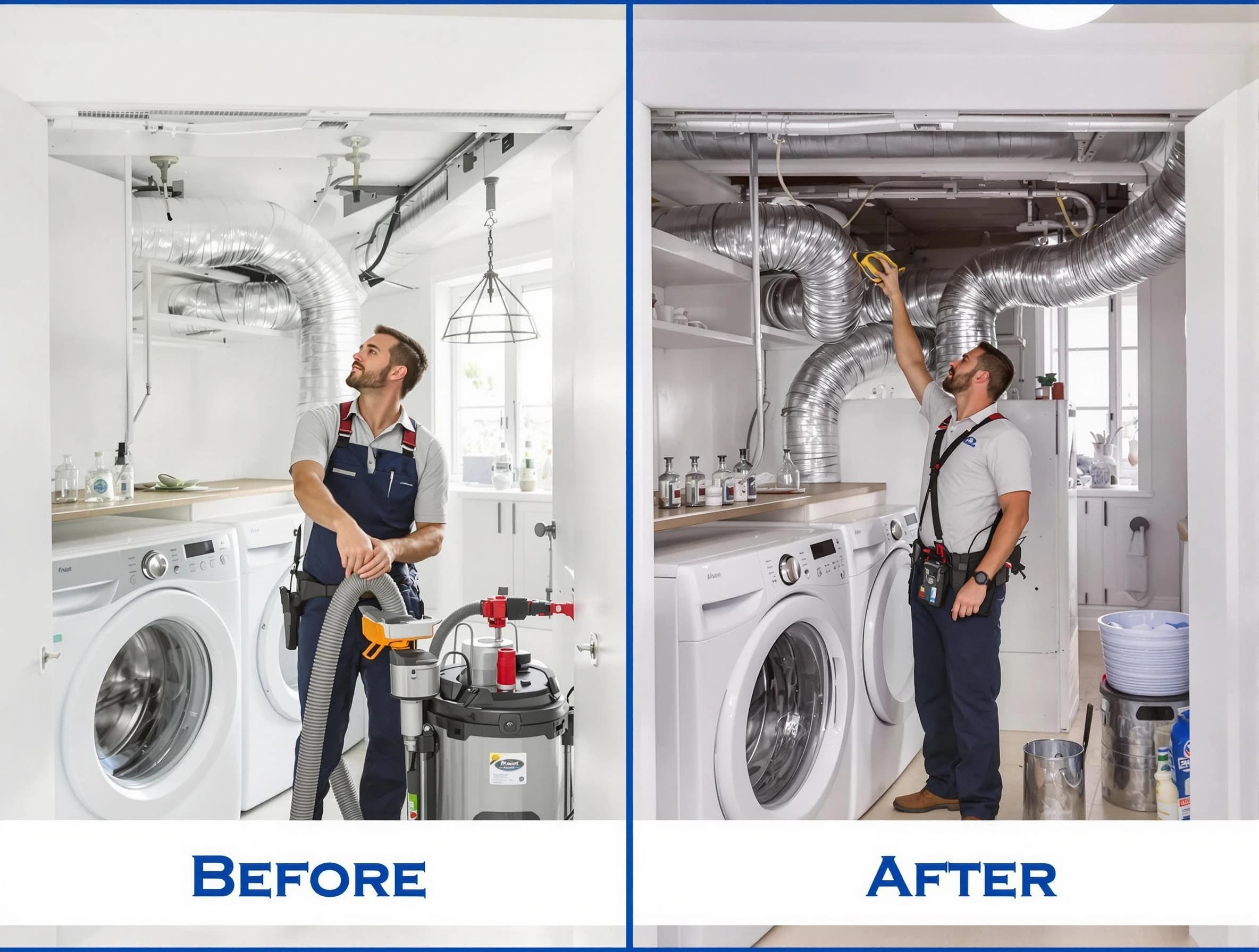 Expert gas dryer vent cleaning by Ambridge Dryer Vent Cleaning in Ambridge