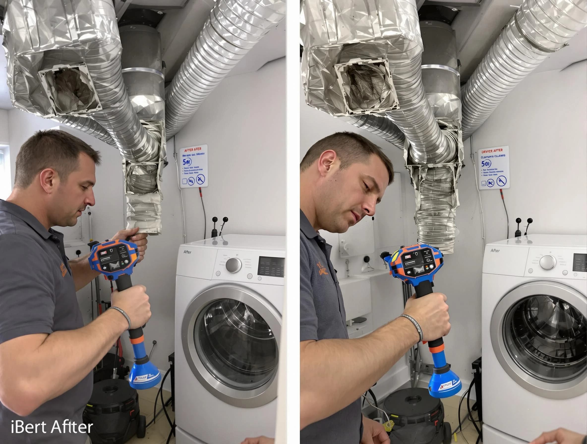 Professional clogged vent cleaning by Ambridge Dryer Vent Cleaning in Ambridge