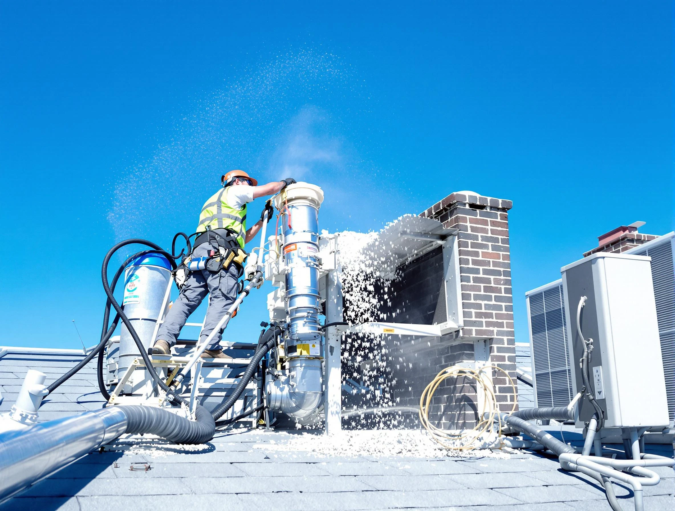 Expert roof dryer vent cleaning by Ambridge Dryer Vent Cleaning in Ambridge
