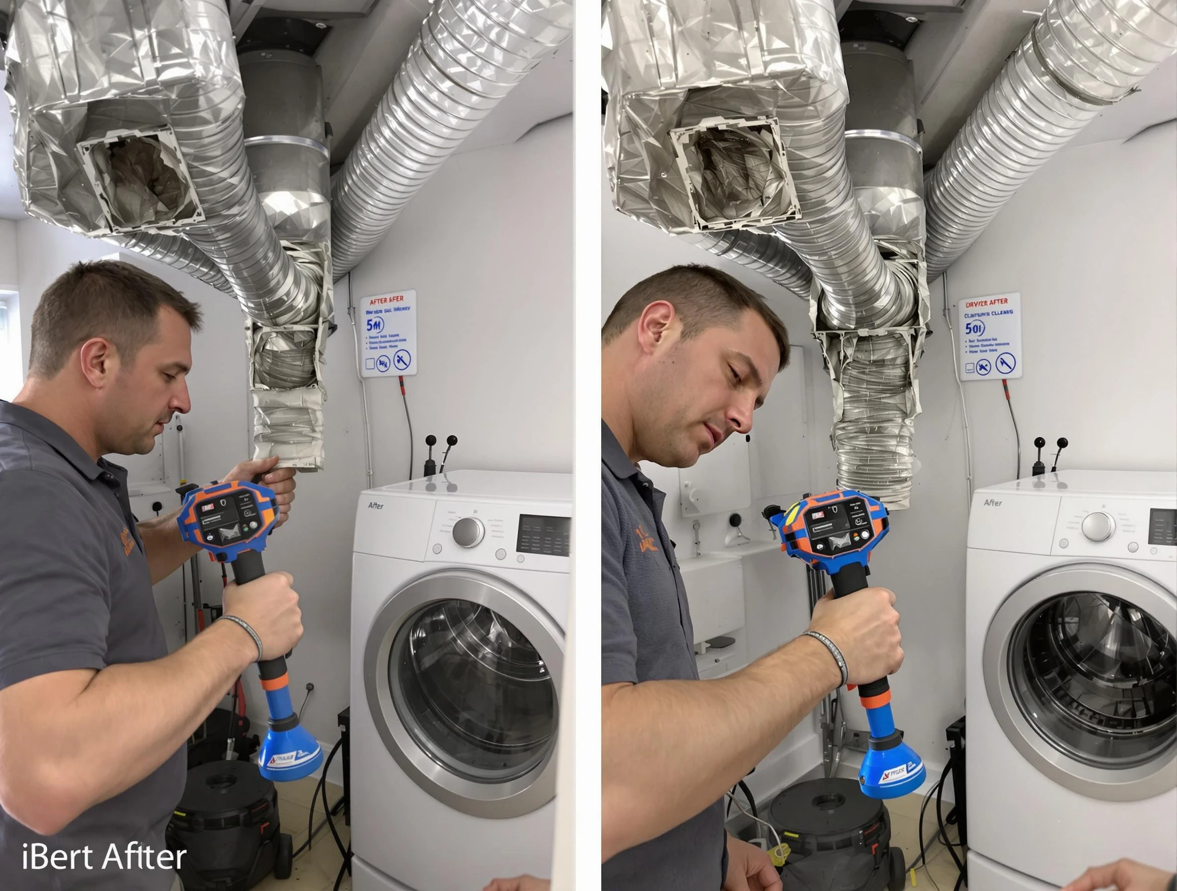 Professional clogged vent cleaning by Ambridge Dryer Vent Cleaning in Ambridge