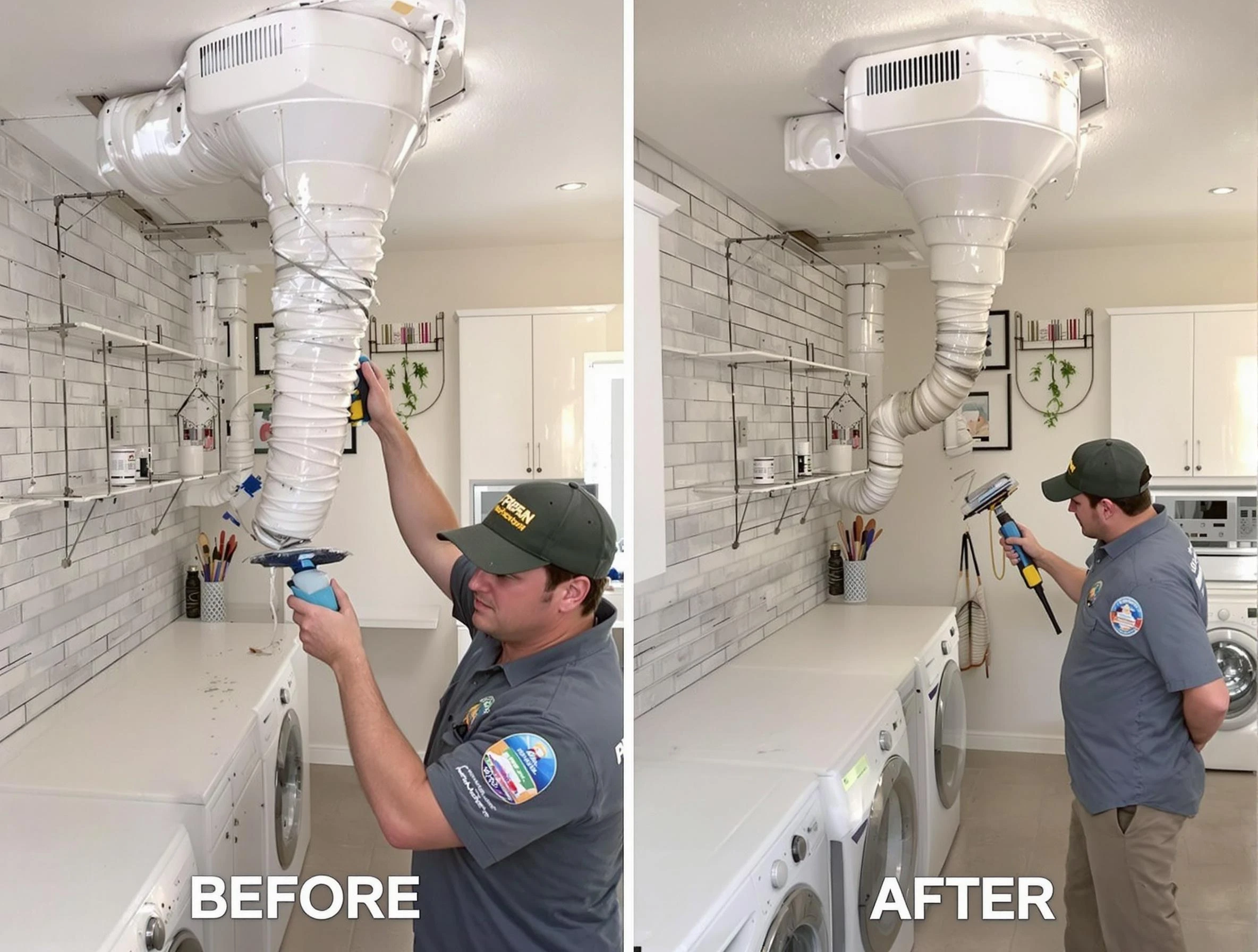 Professional dryer exhaust vent cleaning by Ambridge Dryer Vent Cleaning in Ambridge