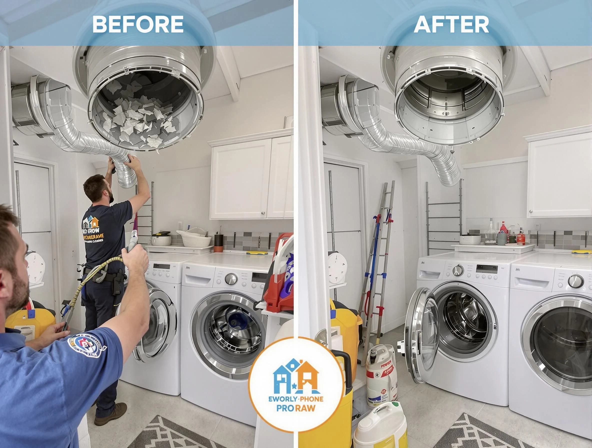 Residential dryer vent cleaning by Ambridge Dryer Vent Cleaning in Ambridge